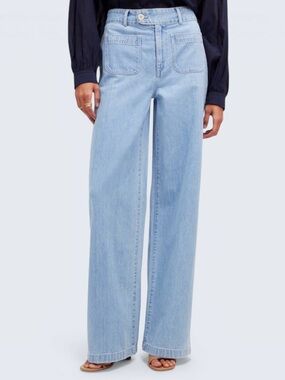 Madewell Baggy Straight Jeans Patch Pocket Bellridge Wash NQ194 Size 31